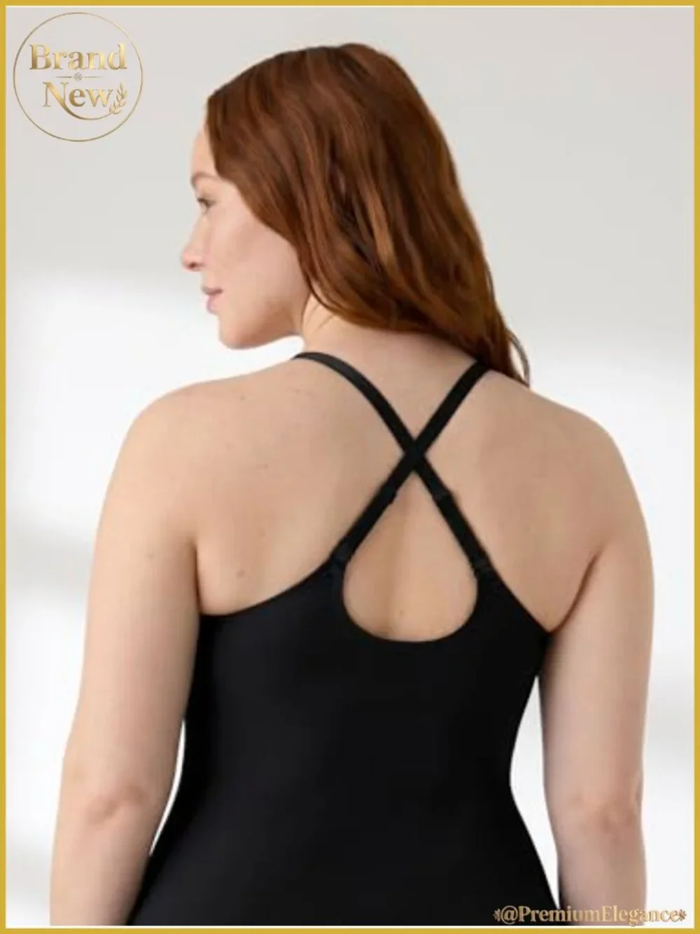 Women's Full Slip Dress with Removable Pads and Adjustable Straps